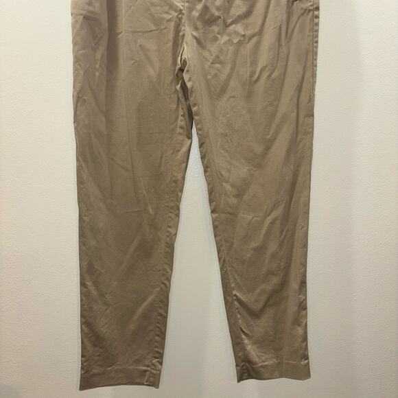 New Mango Suit High-Waisted Belted Trousers โ Size 4 Khaki Business Pants - Picture 8 of 15
